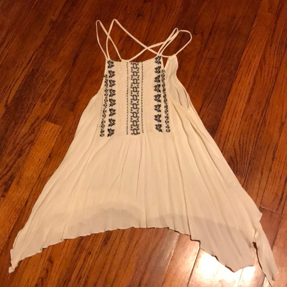 Halter cream top